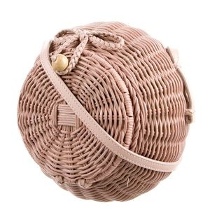 Ulla Johnson Pink Vacation Straw Bag